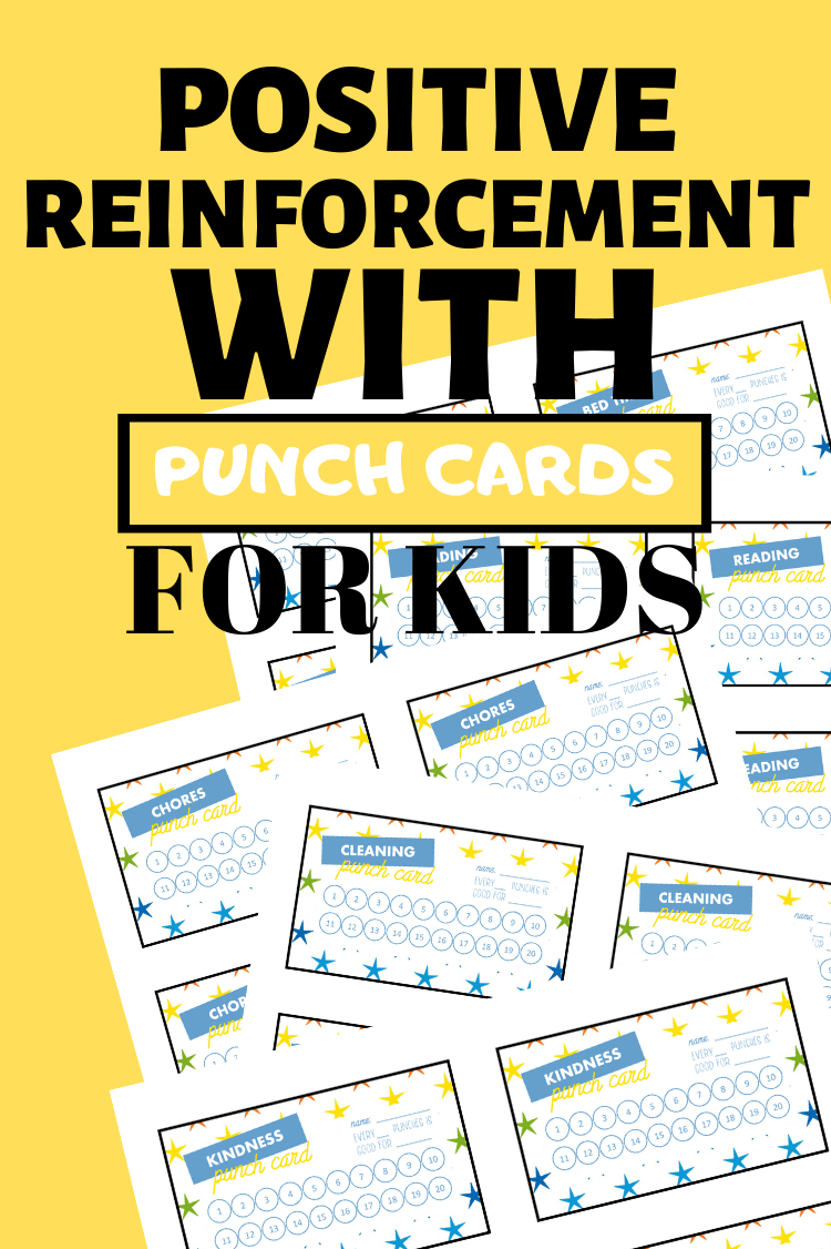 Free Kids Printable Punch Cards The TipToe Fairy