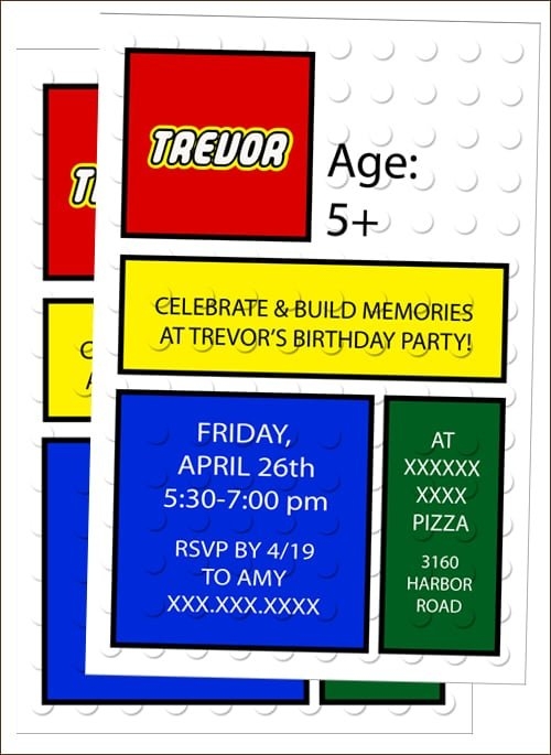 Free Lego Invitation
