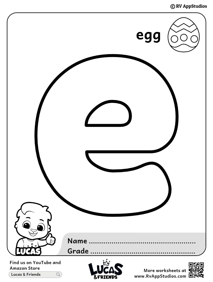 Printable Letter Coloring Pages