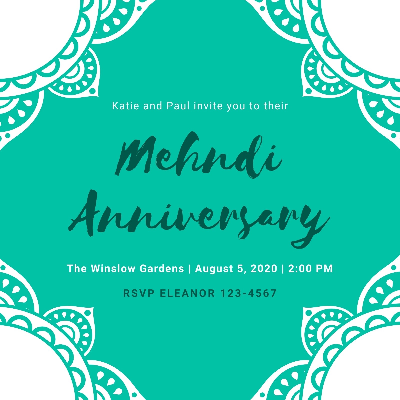 Free Mehndi Invitation Templates