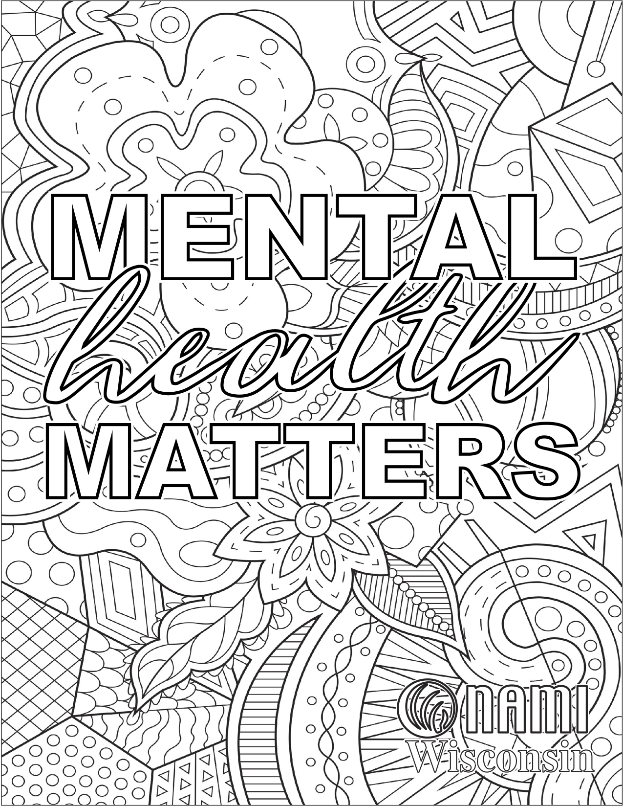 Free Mental Health Coloring Pages Boringpop