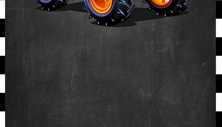 free monster truck invitation template