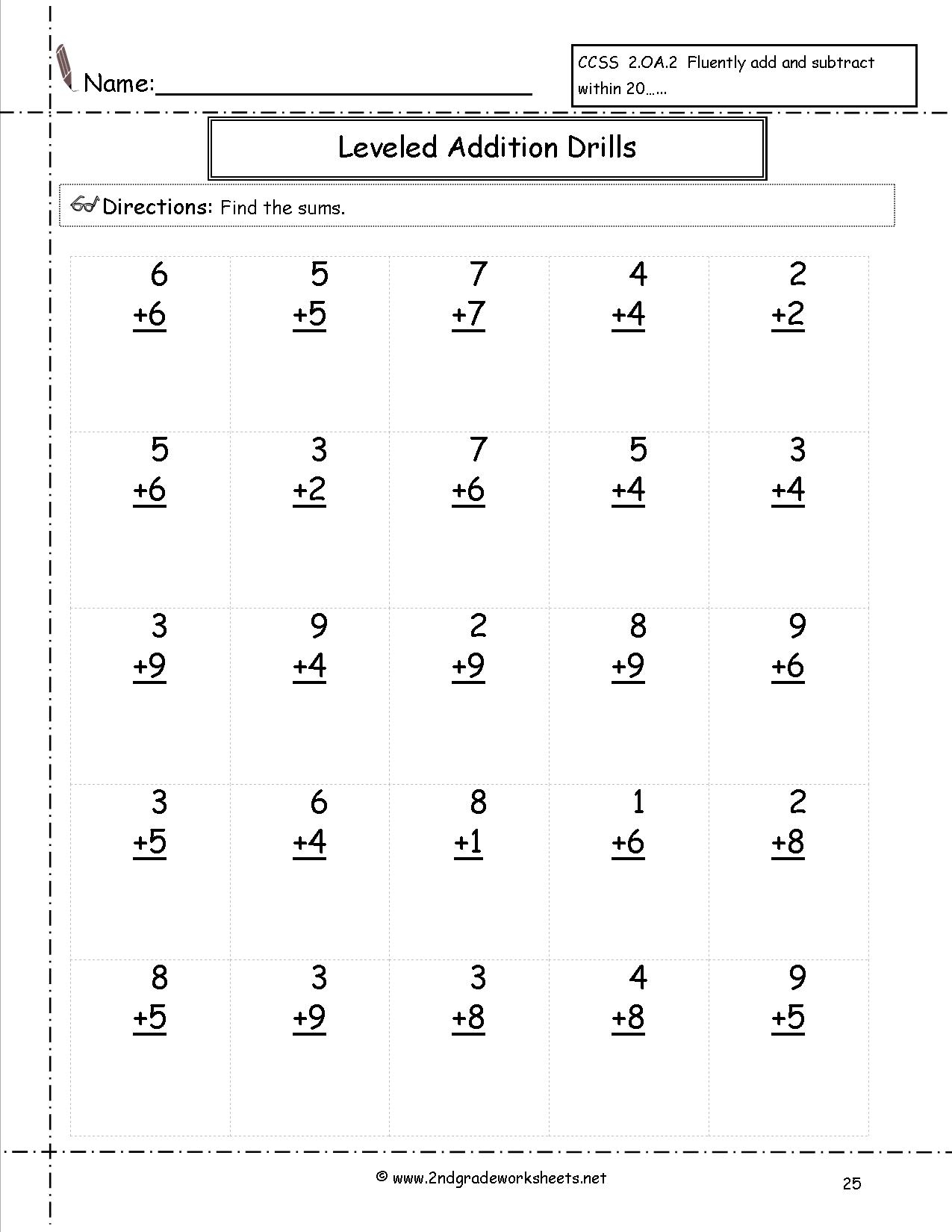 Free Multiplication Worksheet Printouts