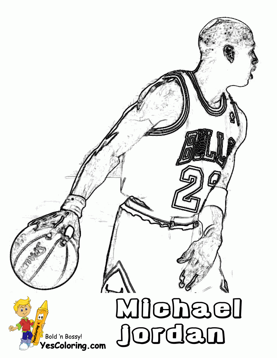 Free Nba Coloring Pages Coloring Home