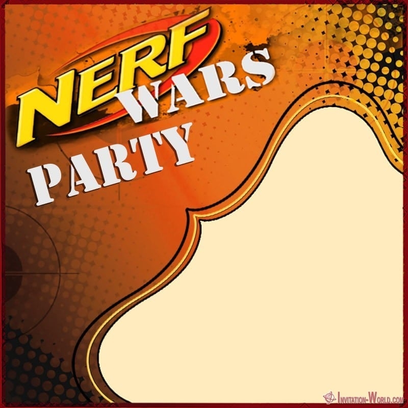 Free Nerf Invitation Template Invitation World