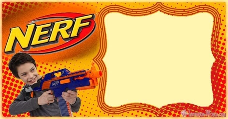 Free Nerf Invitation Template Invitation World
