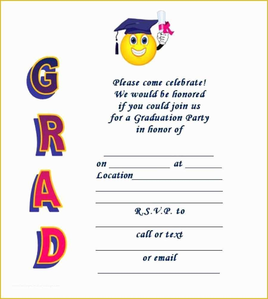 Free Online Graduation Party Invitation Templates Of 40 Free Graduation