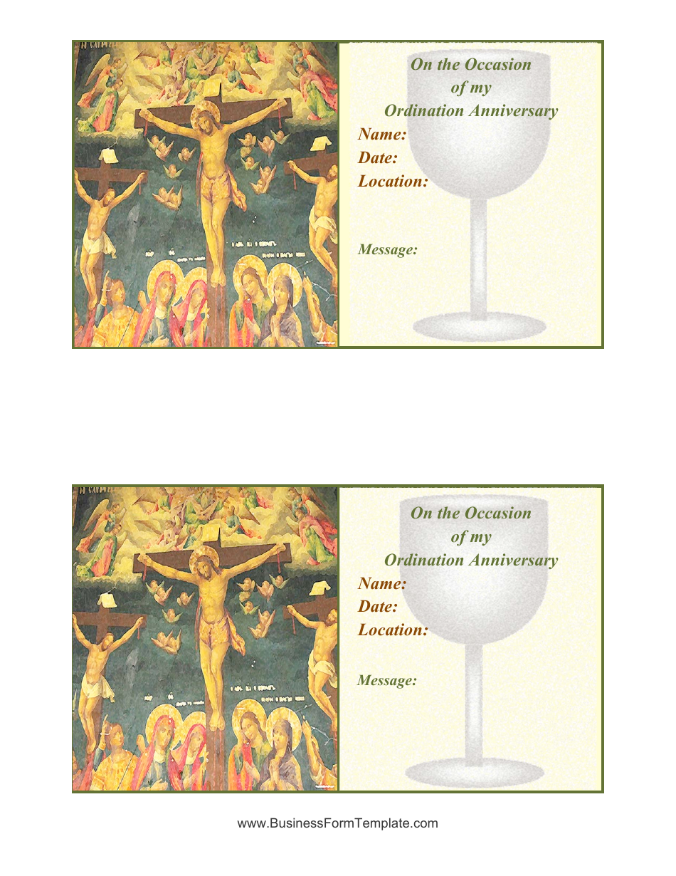 Free Ordination Invitations Templates