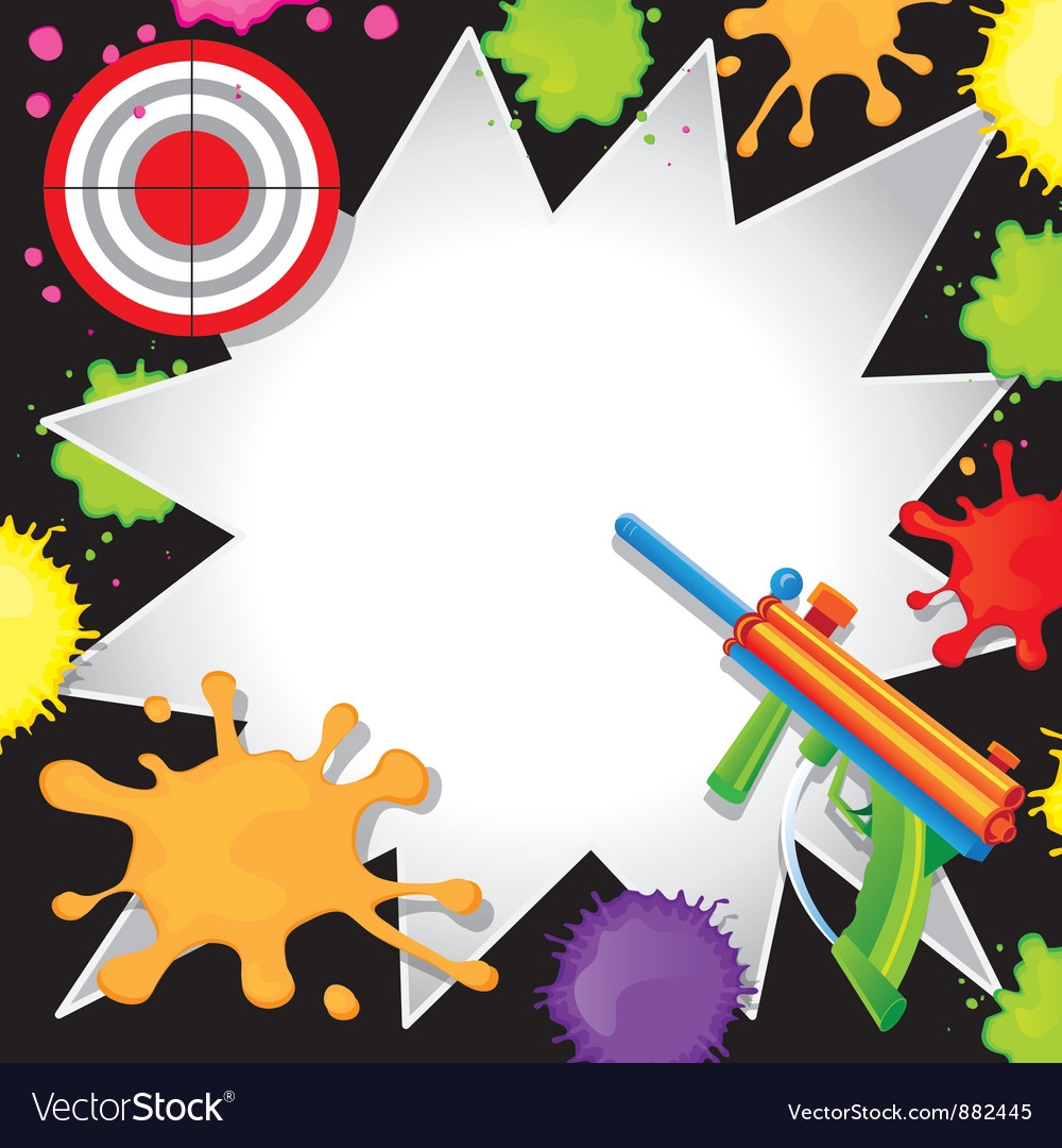 Free Paintball Birthday Invitation Templates Printable Form 