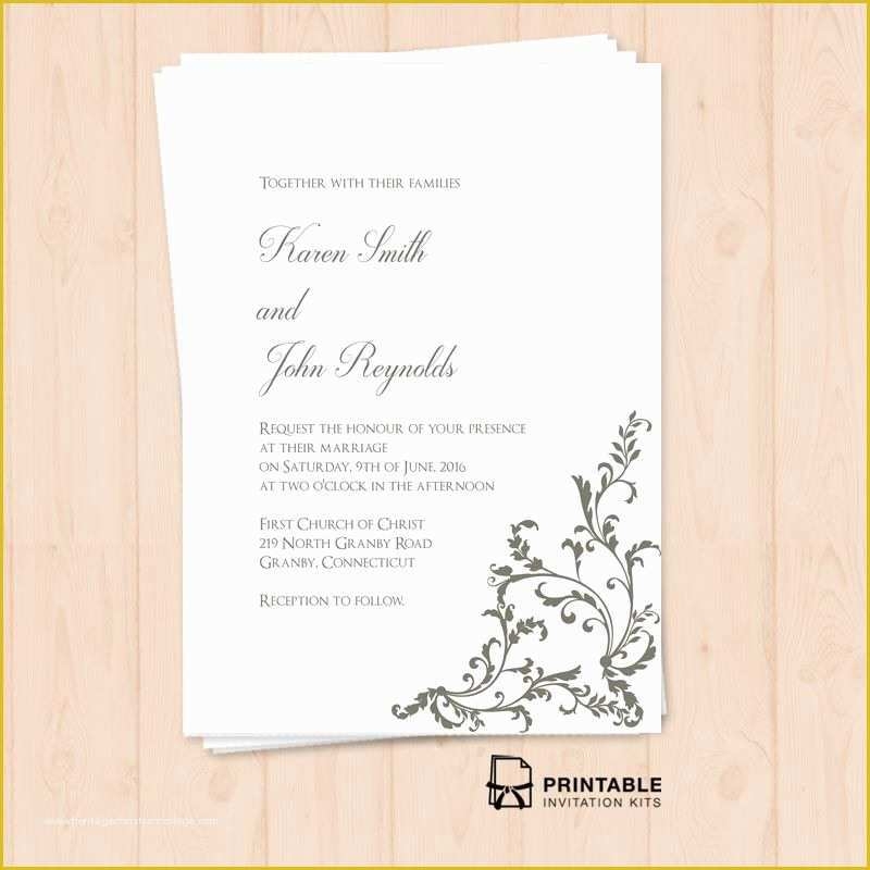 Free Pdf Wedding Invitation Templates Of Free Printable Pdf Invitation 