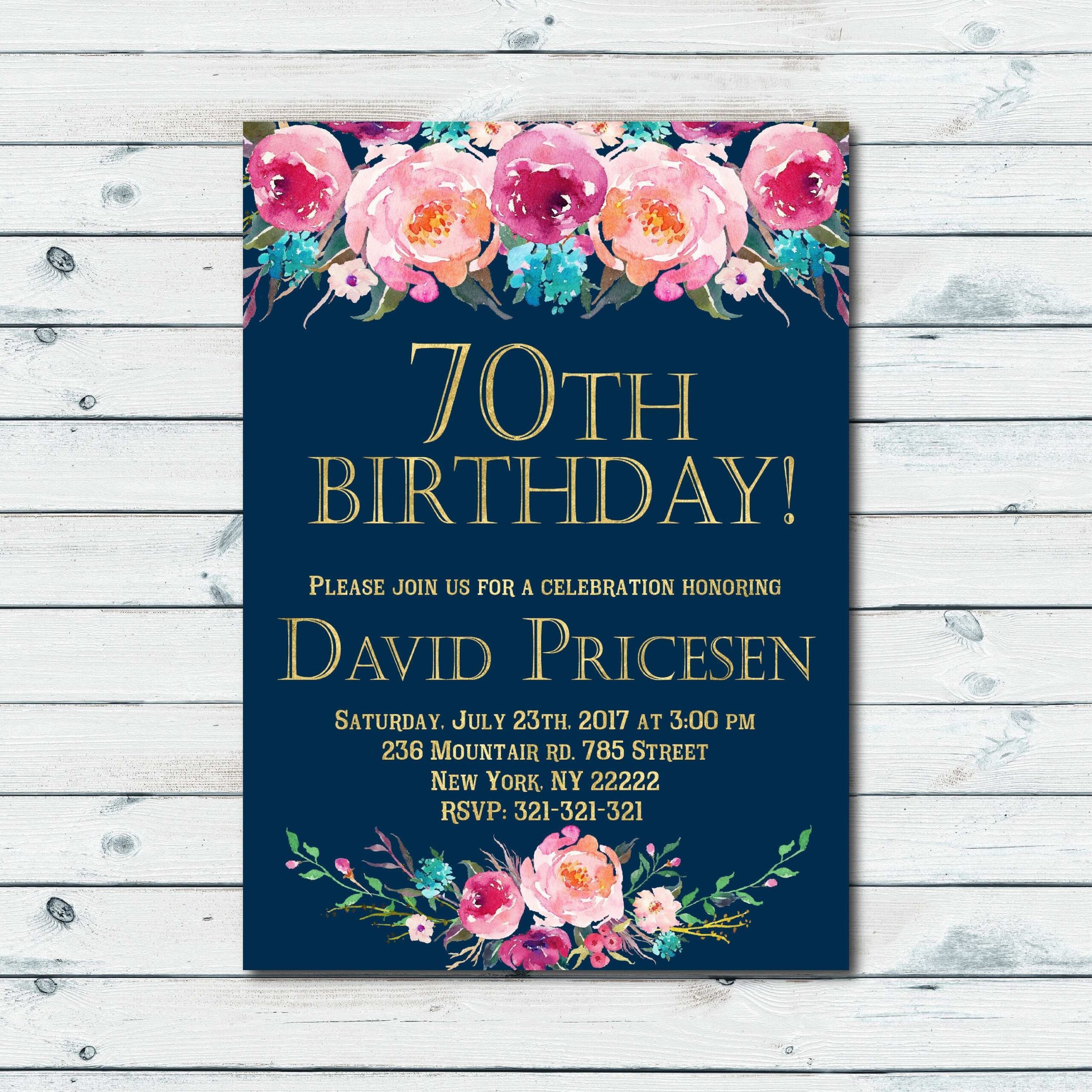Free Photoshop Birthday Invitation Template Cards Design Templates