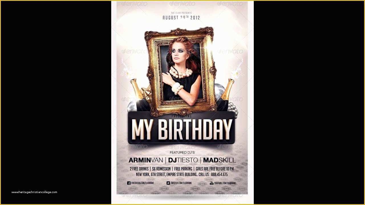 Free Photoshop Invitation Templates Of Free Birthday Party Invitation 