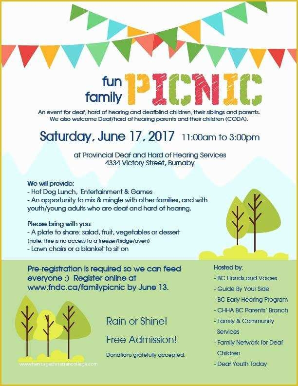Free Picnic Invitation Template Of Family Picnic Invitation Templates