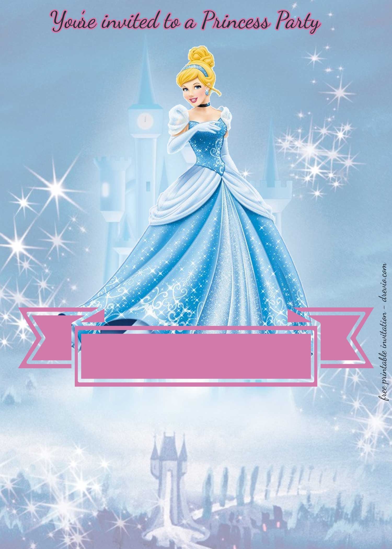 free princess party invitation templates