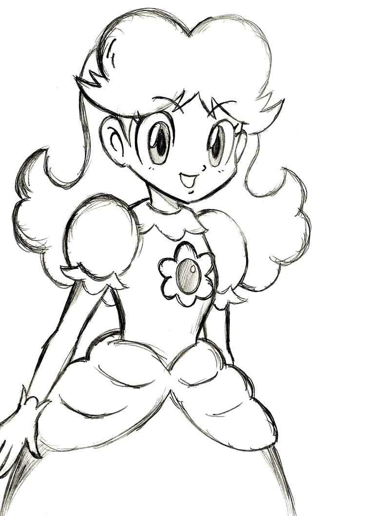Free Princess Peach Coloring Pages For Kids