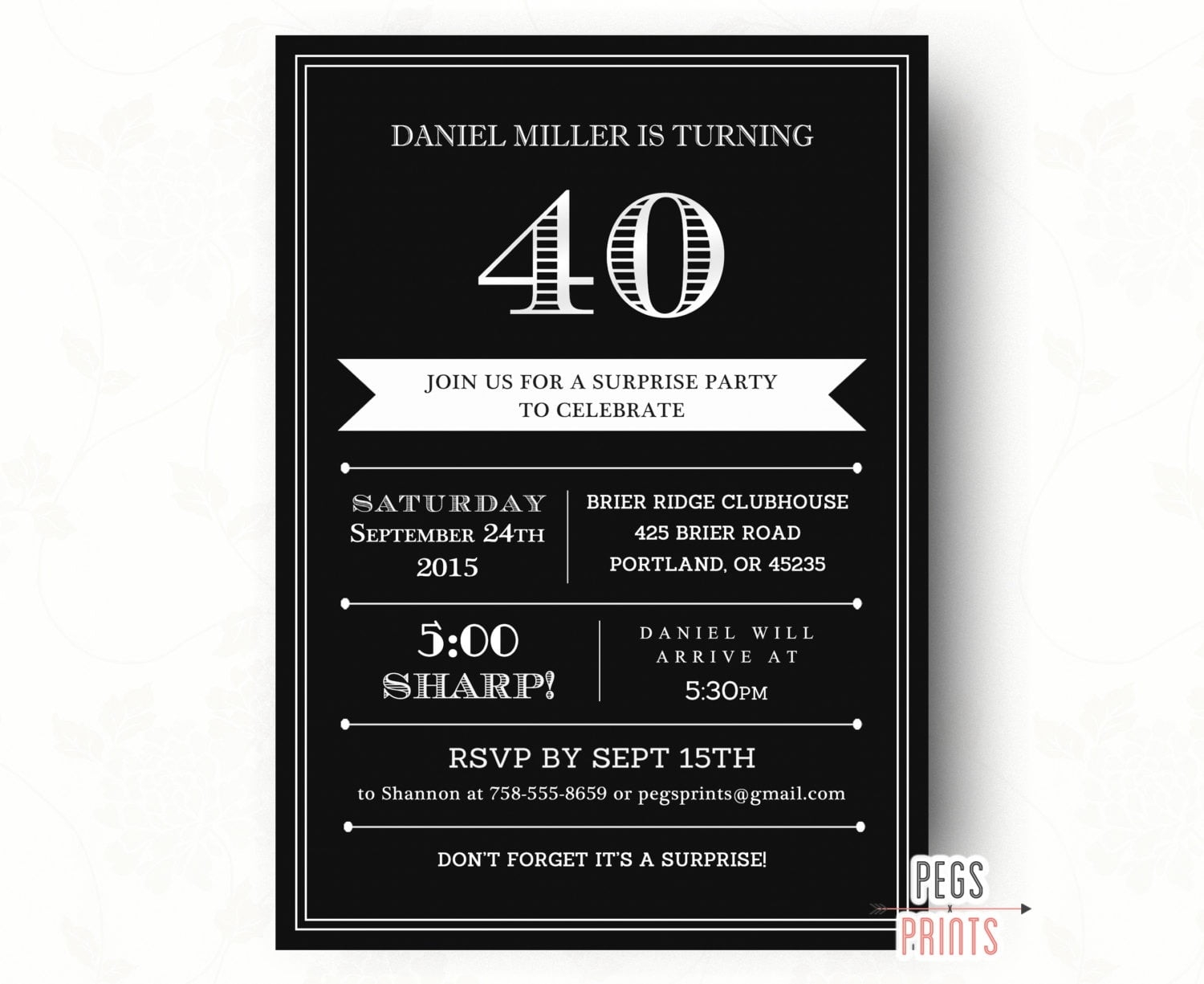 Free Printable 40th Birthday Invitation Templates For Vrogue co