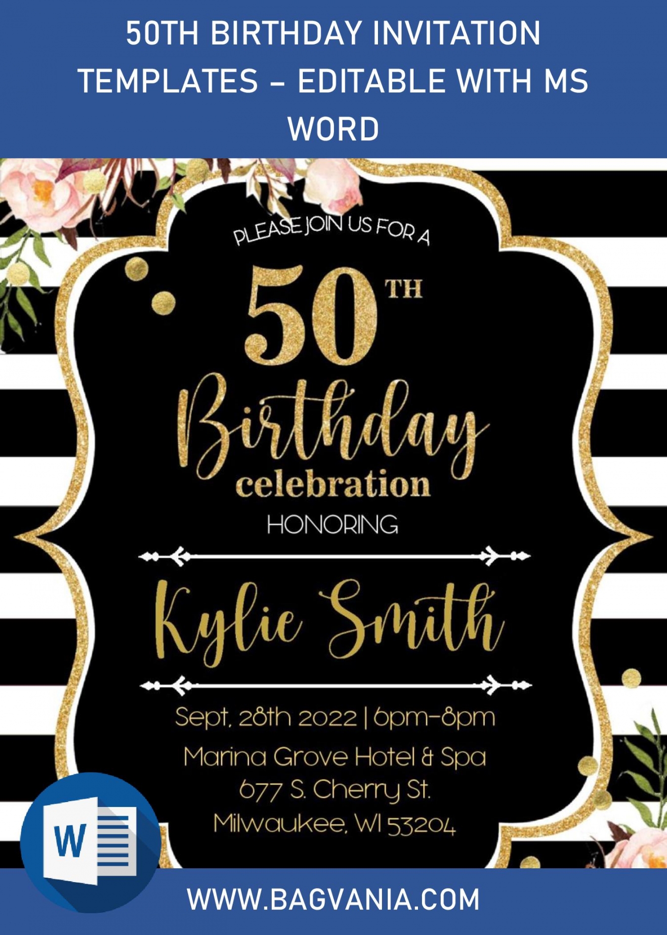 free printable 50's party invitation templates free