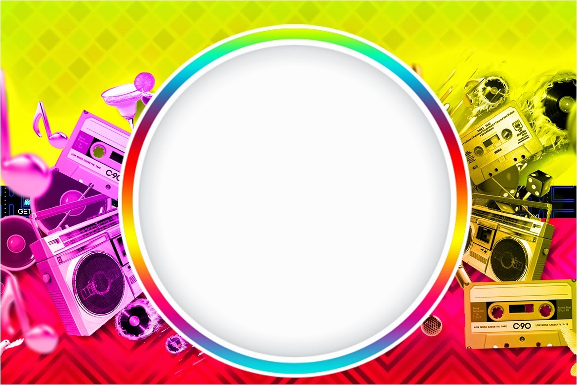 Free Printable 80s Invitation Template Template Samples