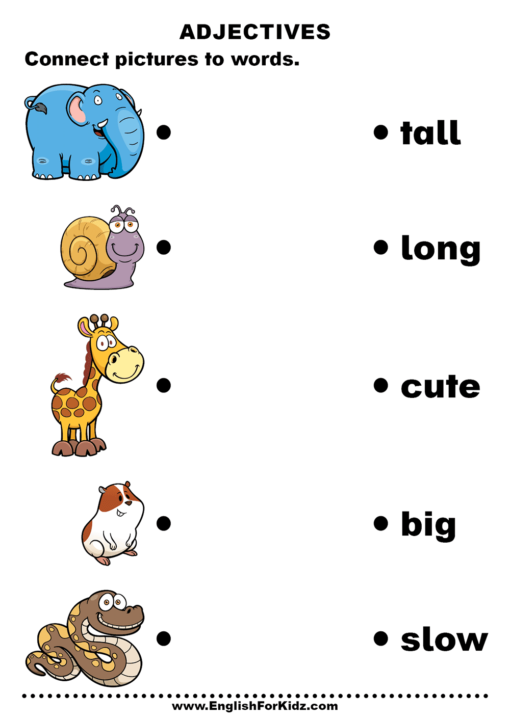 printable adjectives worksheet free printable