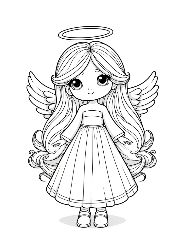 Free Printable Angel Pictures To Color Download Free Printable Angel