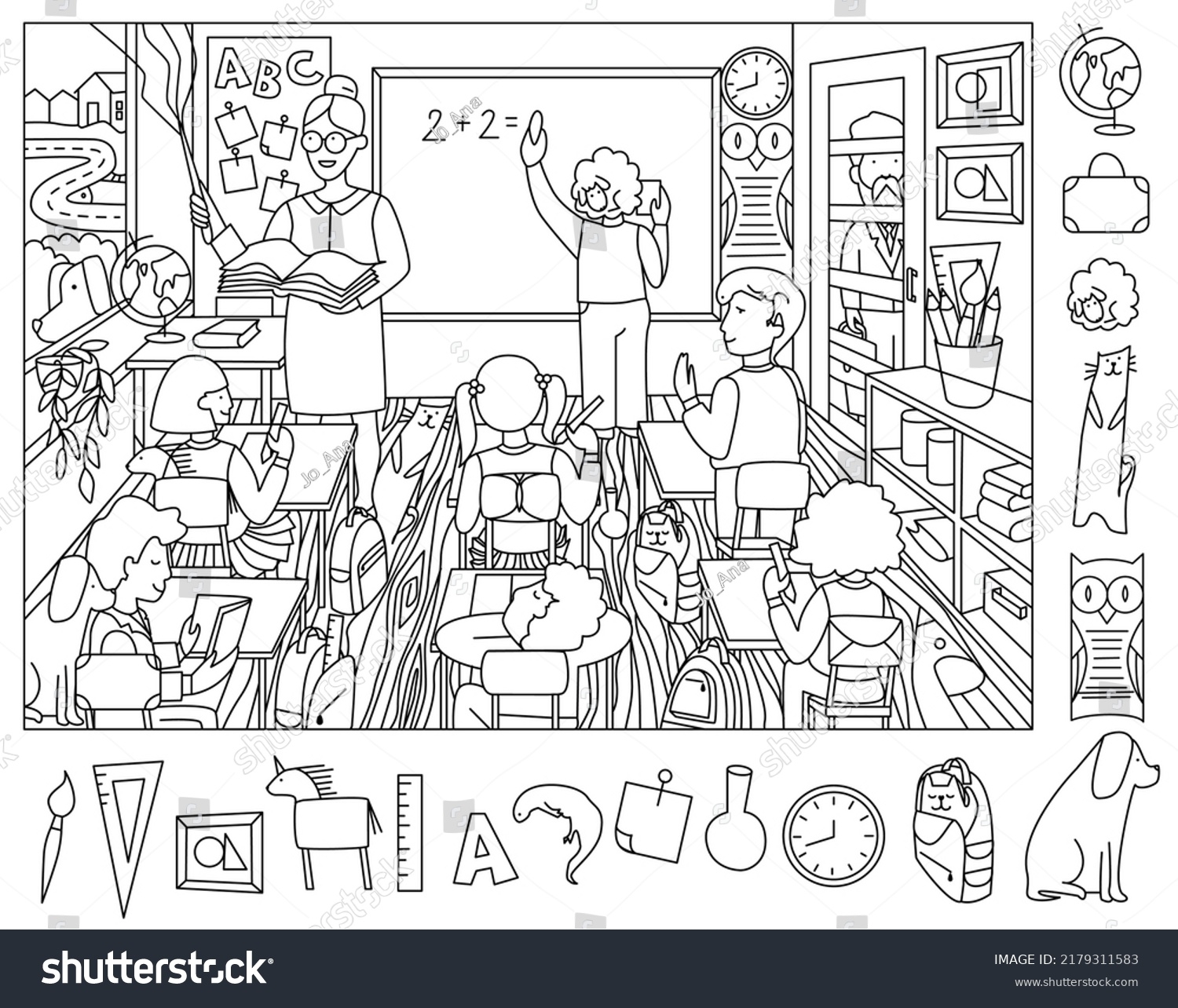 FREE Printable Animal Hidden Picture Worksheets Worksheets Library
