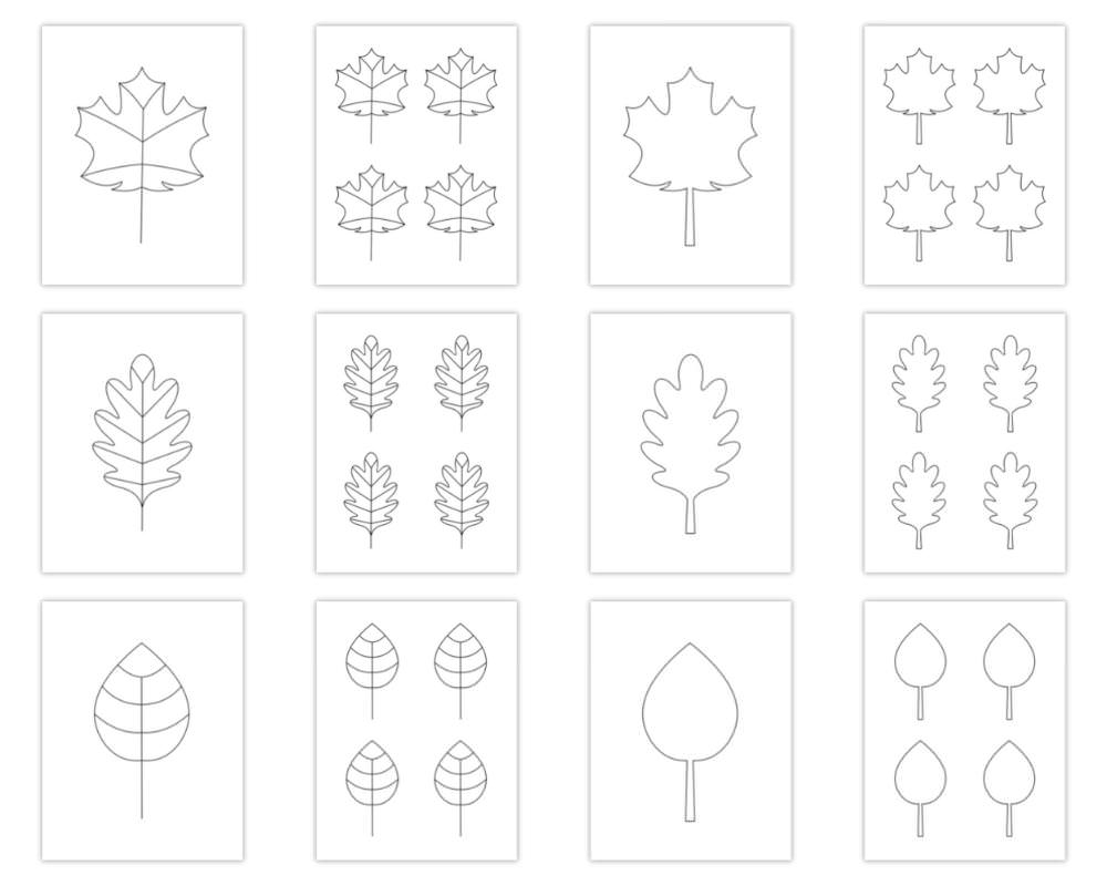 Free Printable Autumn Leaf Templates Small Large The Craft at