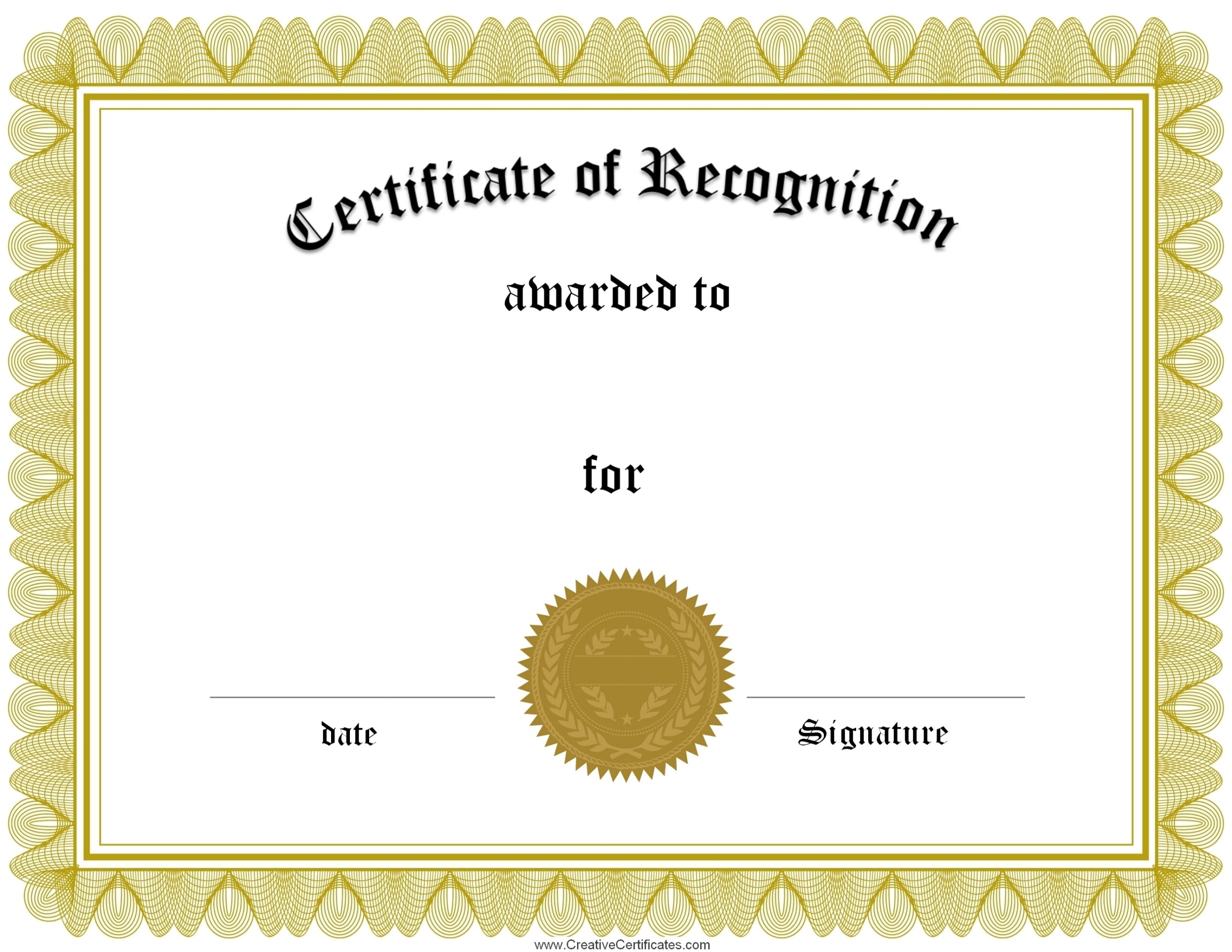 Free Printable Award Certificate Templates