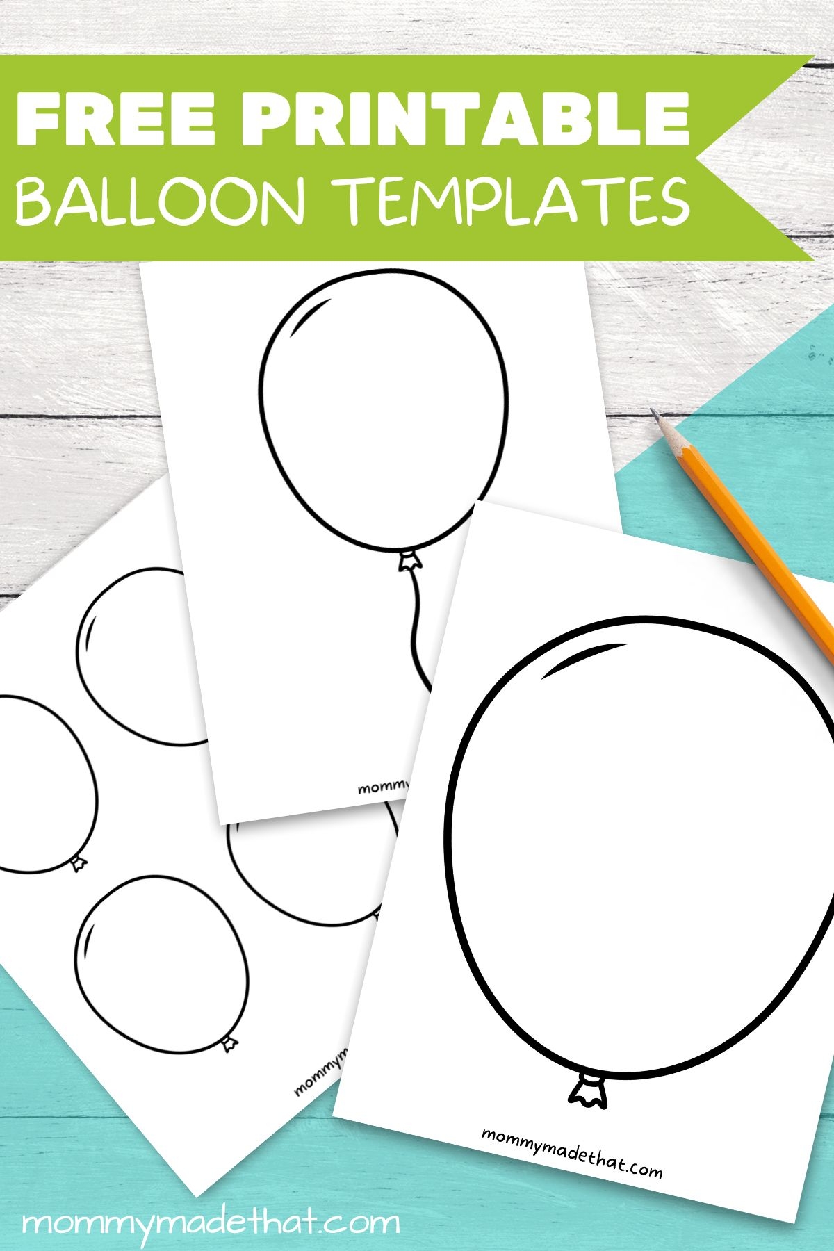 free printable balloon template
