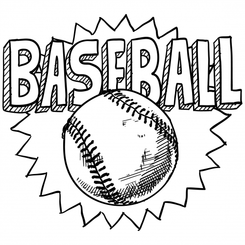 free printable baseball coloring pages