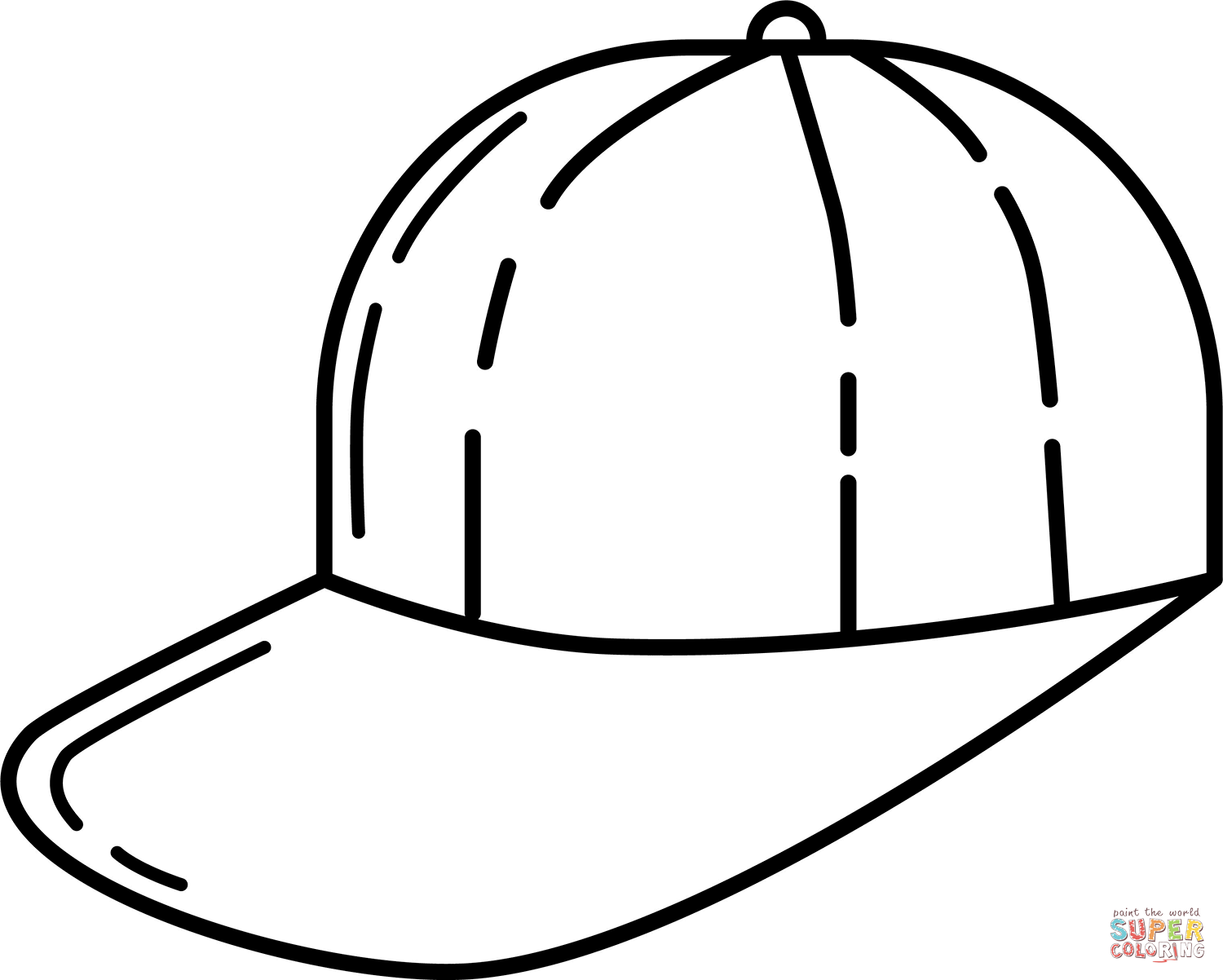 free printable baseball hat template printable
