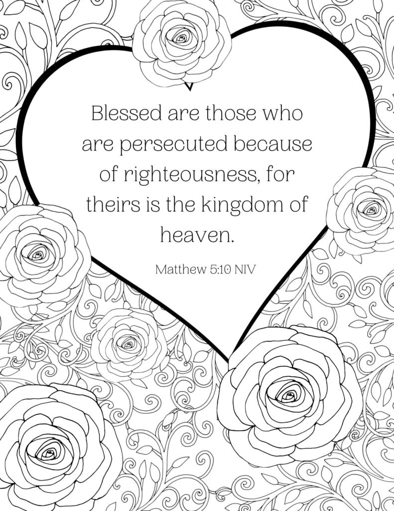 Free Printable Beatitudes Coloring Pages Free Printable