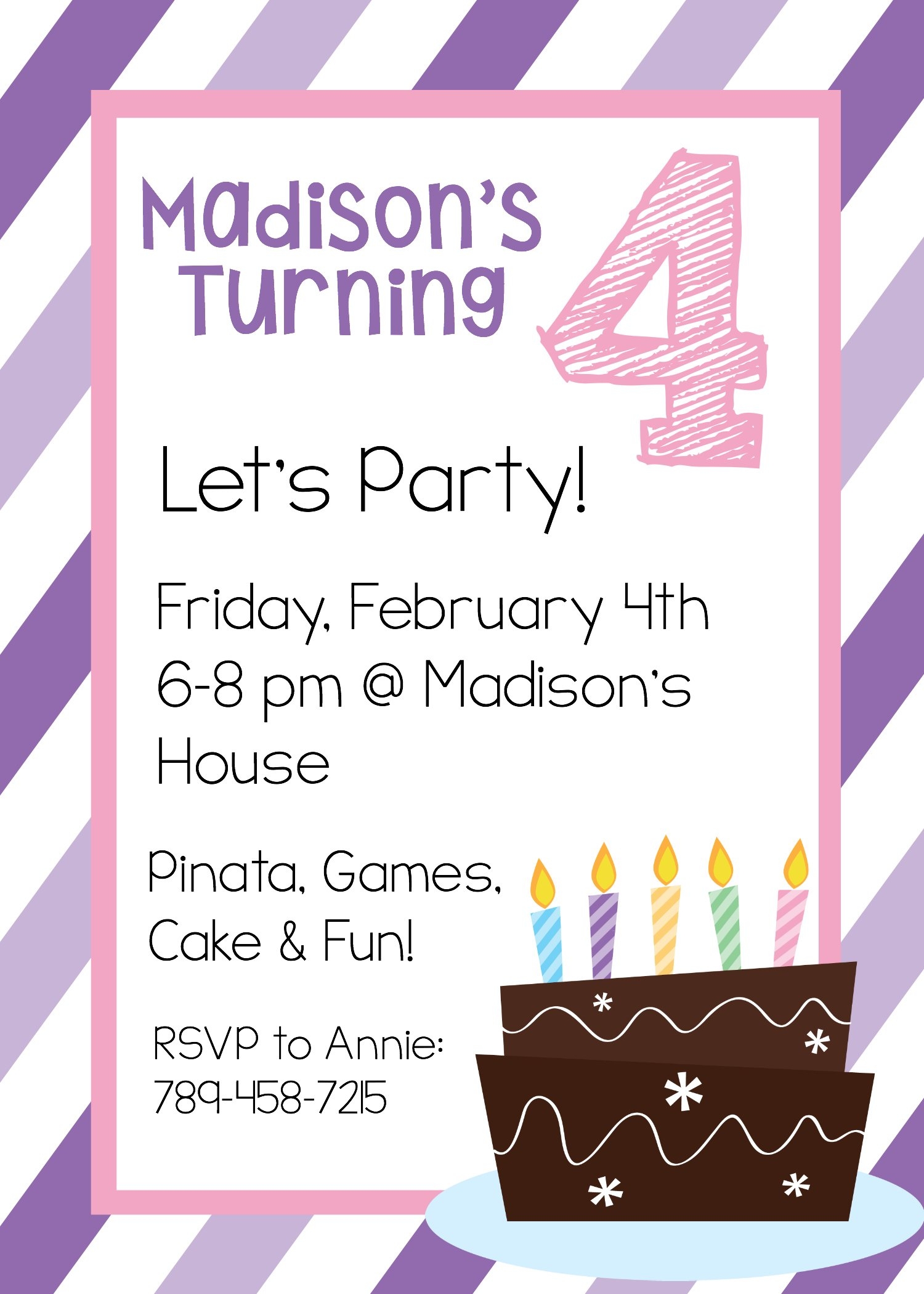 printable party invitation cards