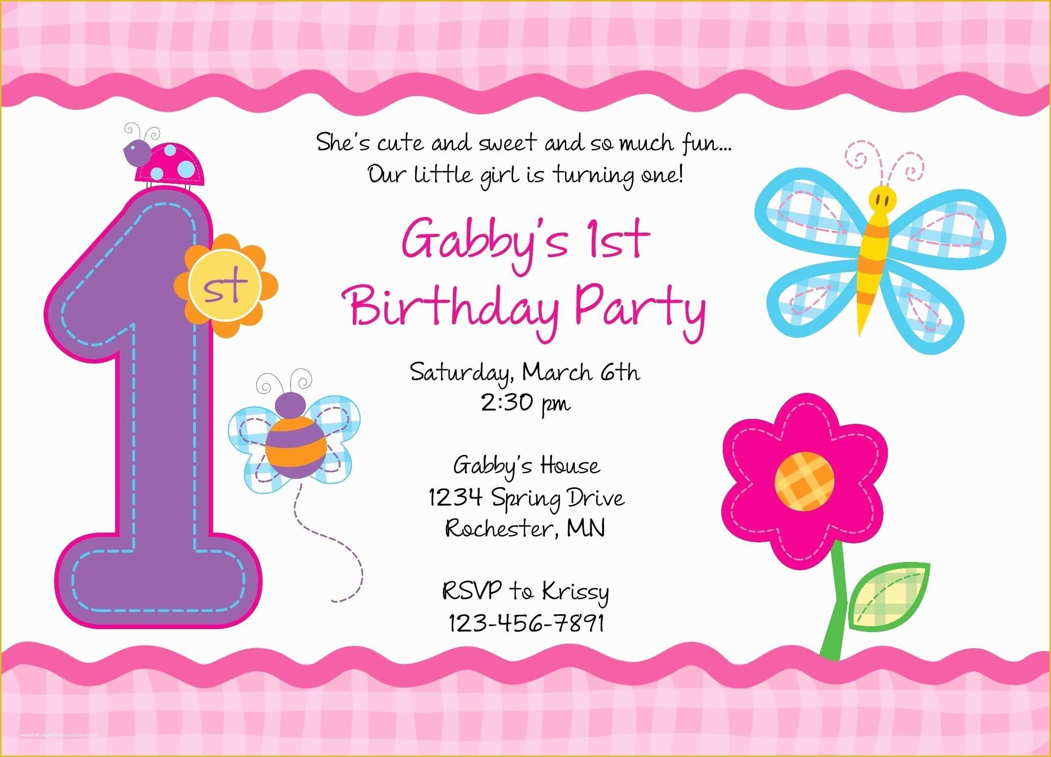 Free Printable Birthday Invitation Templates For Word Of 26 Free