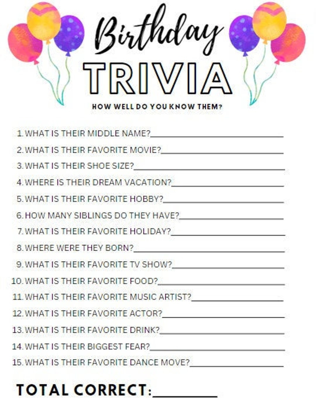 Free Printable Birthday Trivia Games Printable Word S Vrogue co