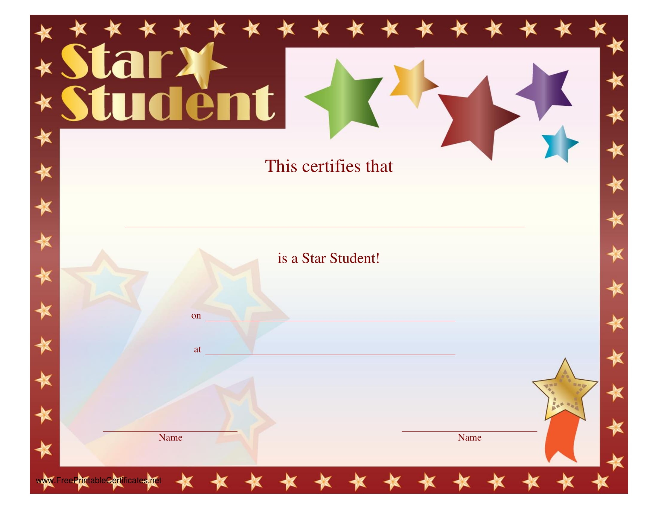 free printable award certificate templates