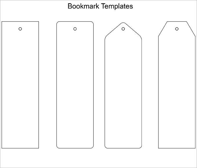 bookmark template free printable