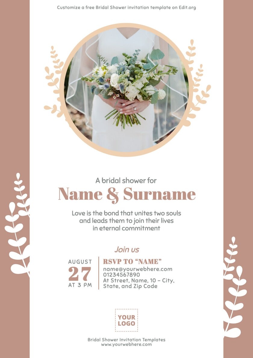 Free Printable Bridal Shower Invitation Templates