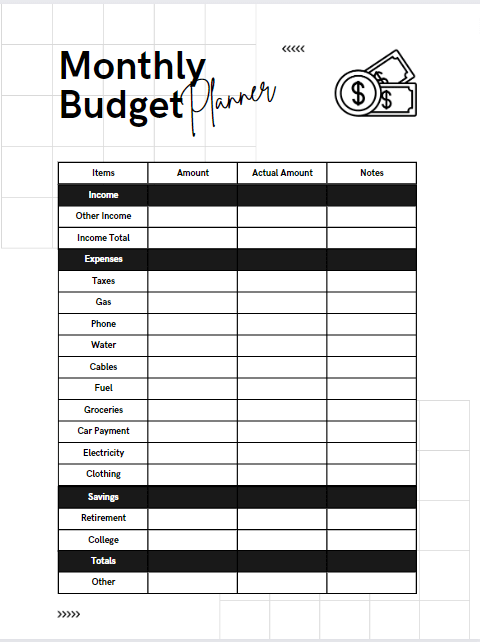 Free Printable Budget Worksheets For Students Download Free Printable