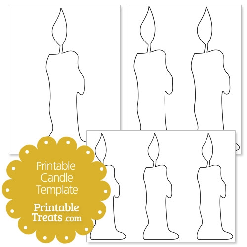 Free Printable Candle Template Printable Treats