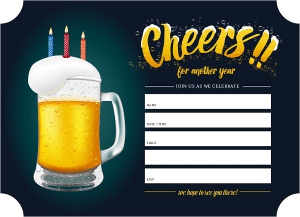 Free Printable Cheers And Beers Invitation Template Free Printable
