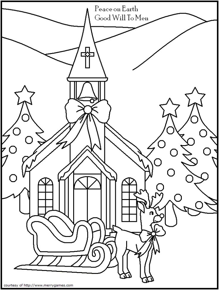 free christmas coloring pages christian
