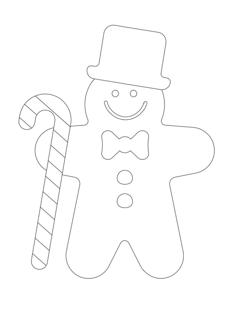 free printable easy christmas coloring pages