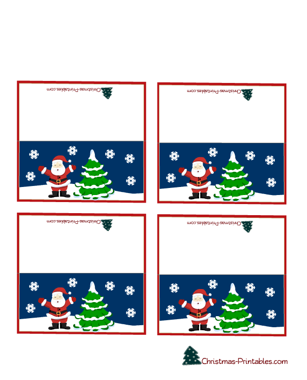 Free Printable Christmas Place Cards Worksheets Library