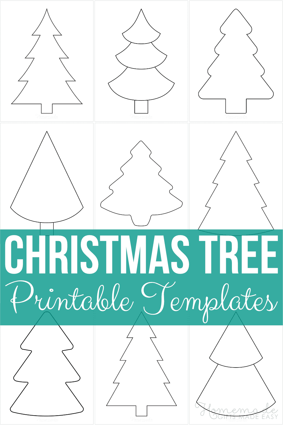 free printable xmas tree template
