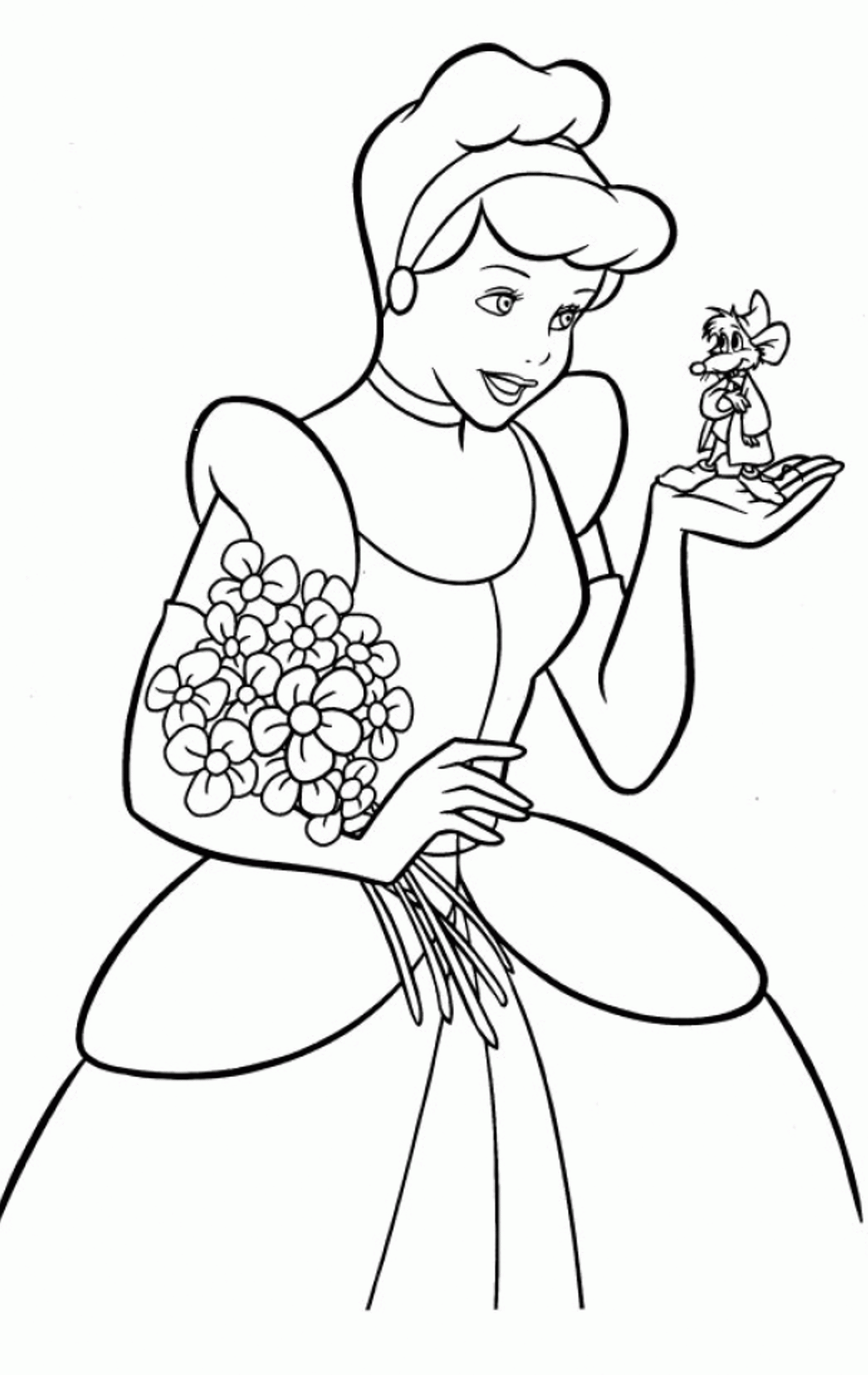Free Printable Cinderella Coloring Pages For Kid Coloring Home