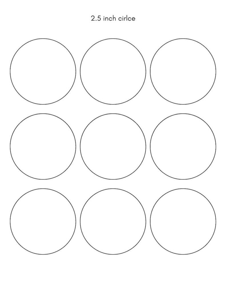 Free Printable Circle Templates For DIY Projects And Crafts