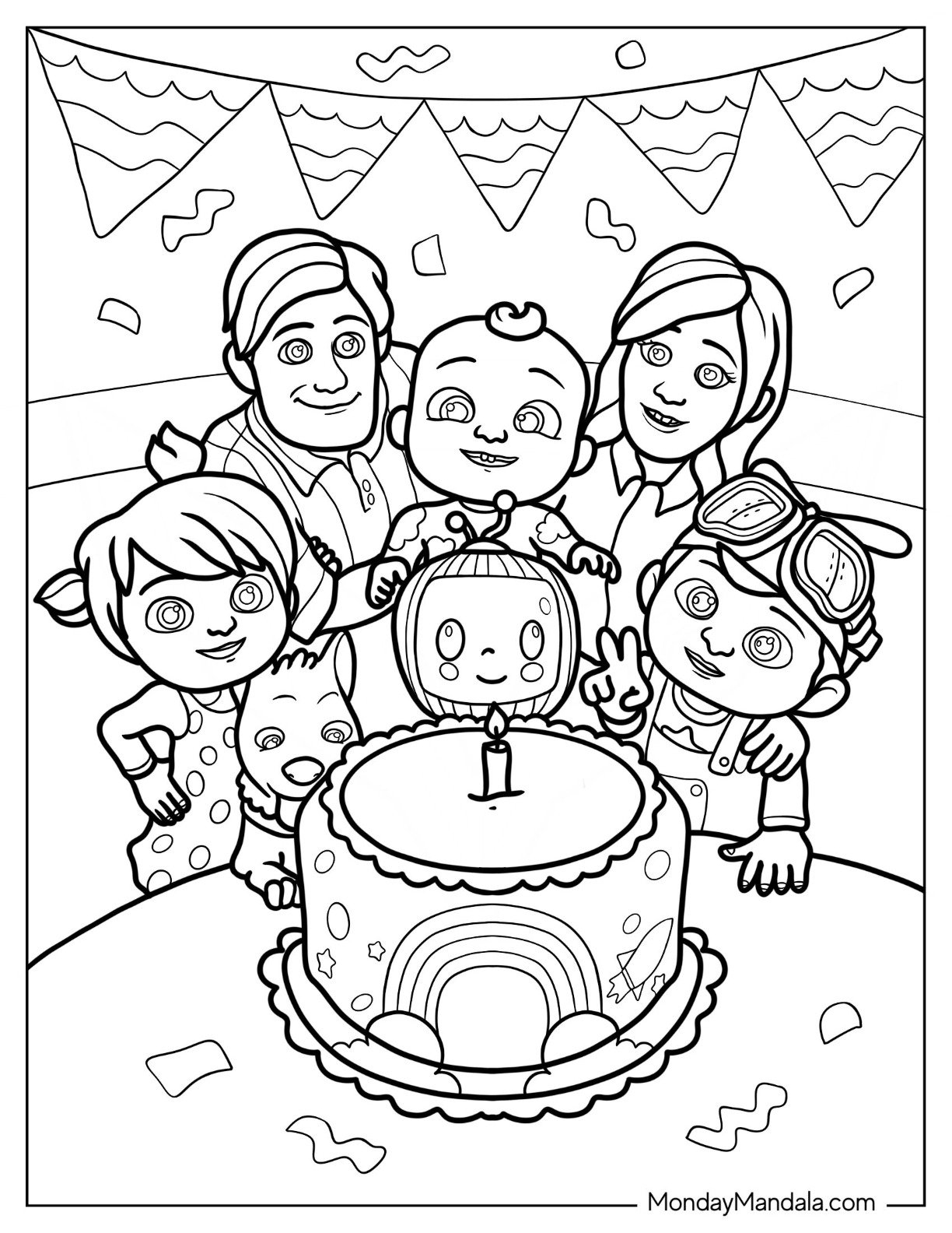 Free Printable Cocomelon Coloring Pages Printable Coloring Pages 