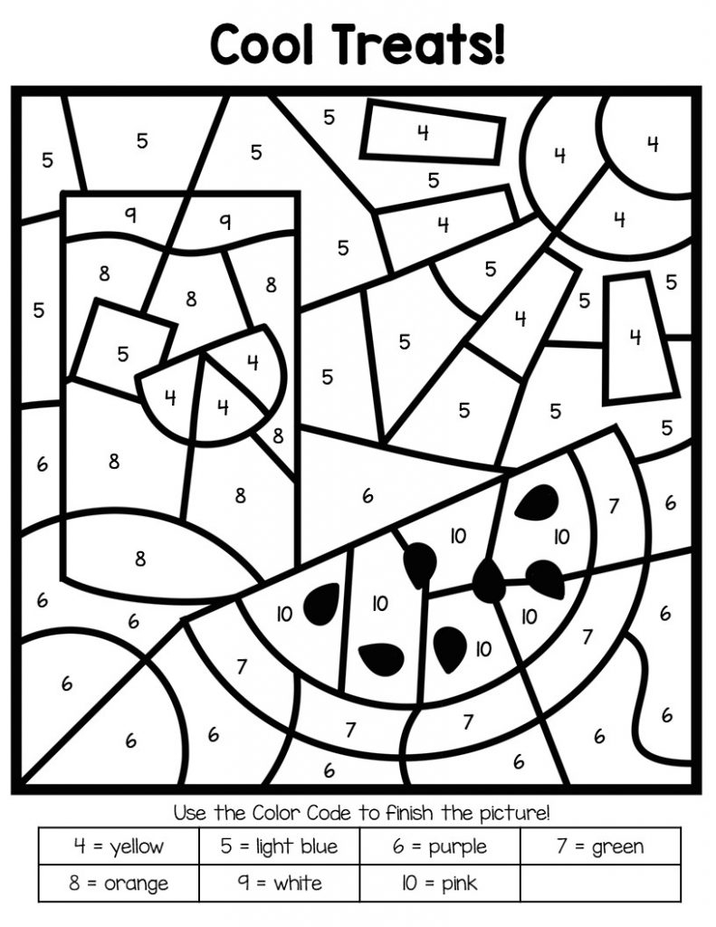 number pictures for kids printable