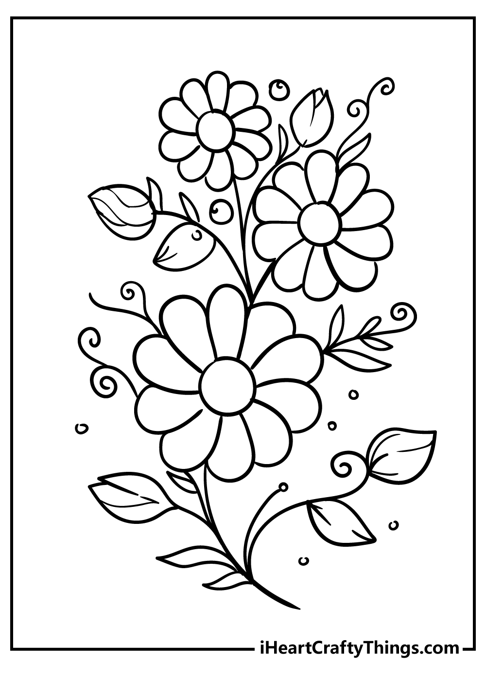 Free Printable Coloring Pages A Blooming World Of Floral Fun