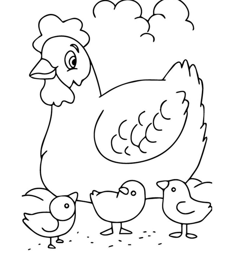 free printable coloring pages farm animals